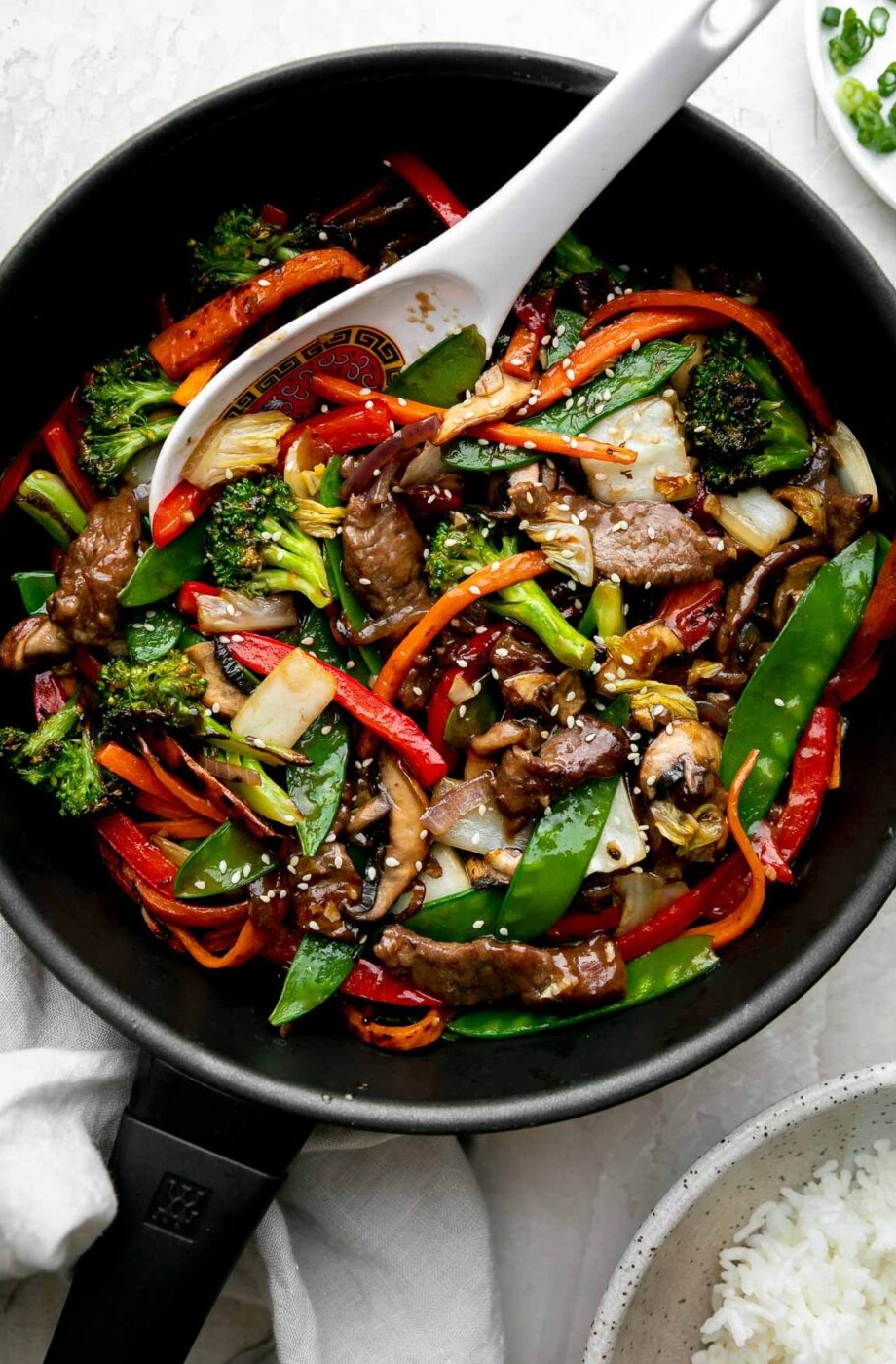 صينية اللحم بالخضروات  بطريقة صحية 