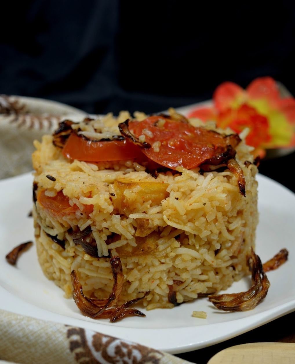 أرز مشخول بالدجاج من المطبخ الخليجي 