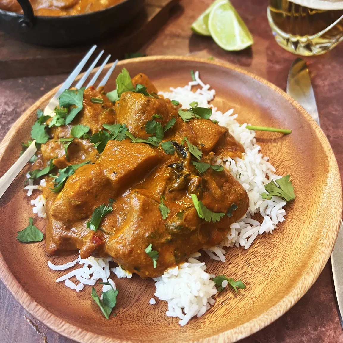 أرز التندوري مع اللحم من المطبخ الهندي 