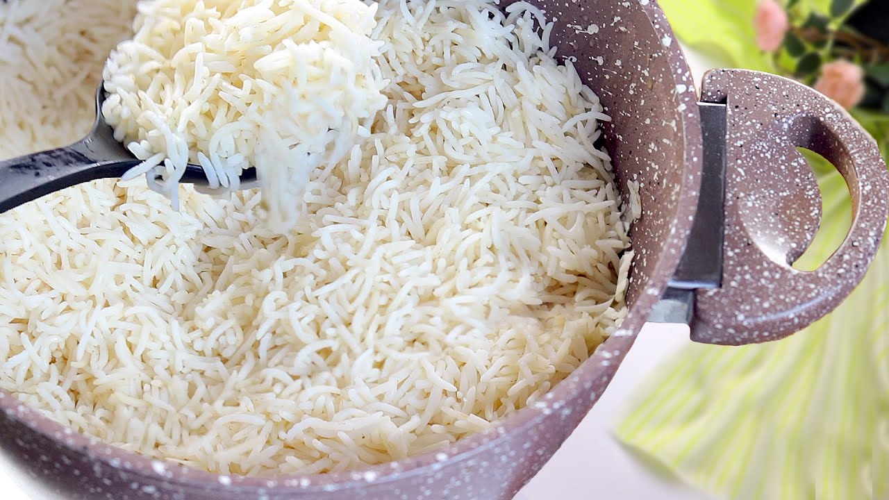 الأرز البسمتي المطبوخ